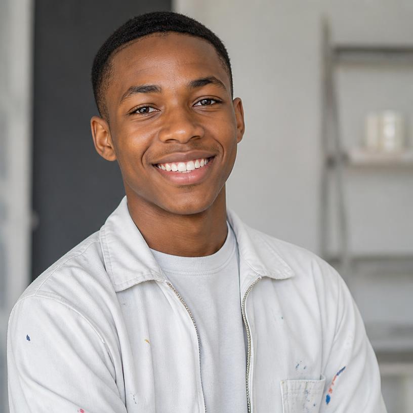 Jaylen T., Paint Department student